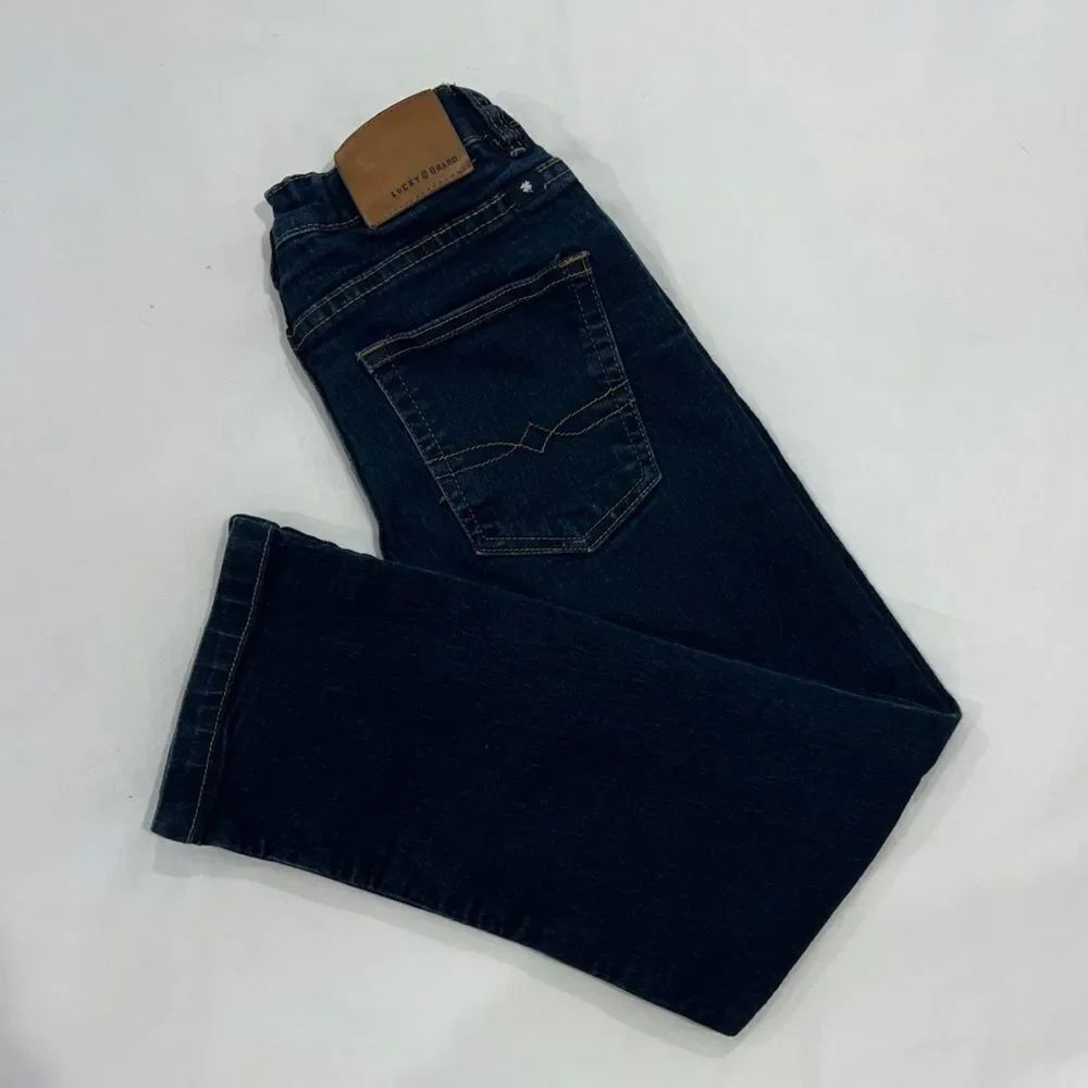 Lucky Brand Girls Jeans Size 8 Classic Straight Stretch Denim